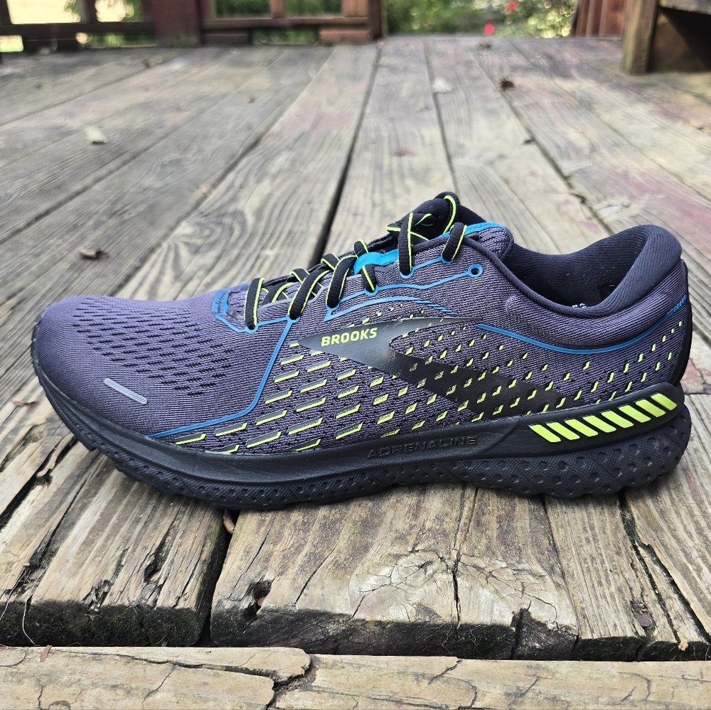 Brooks Adrenaline GTS 21 Black/Blue Jewel/Nightlife Men's Sz 12 - Picture 9 of 15